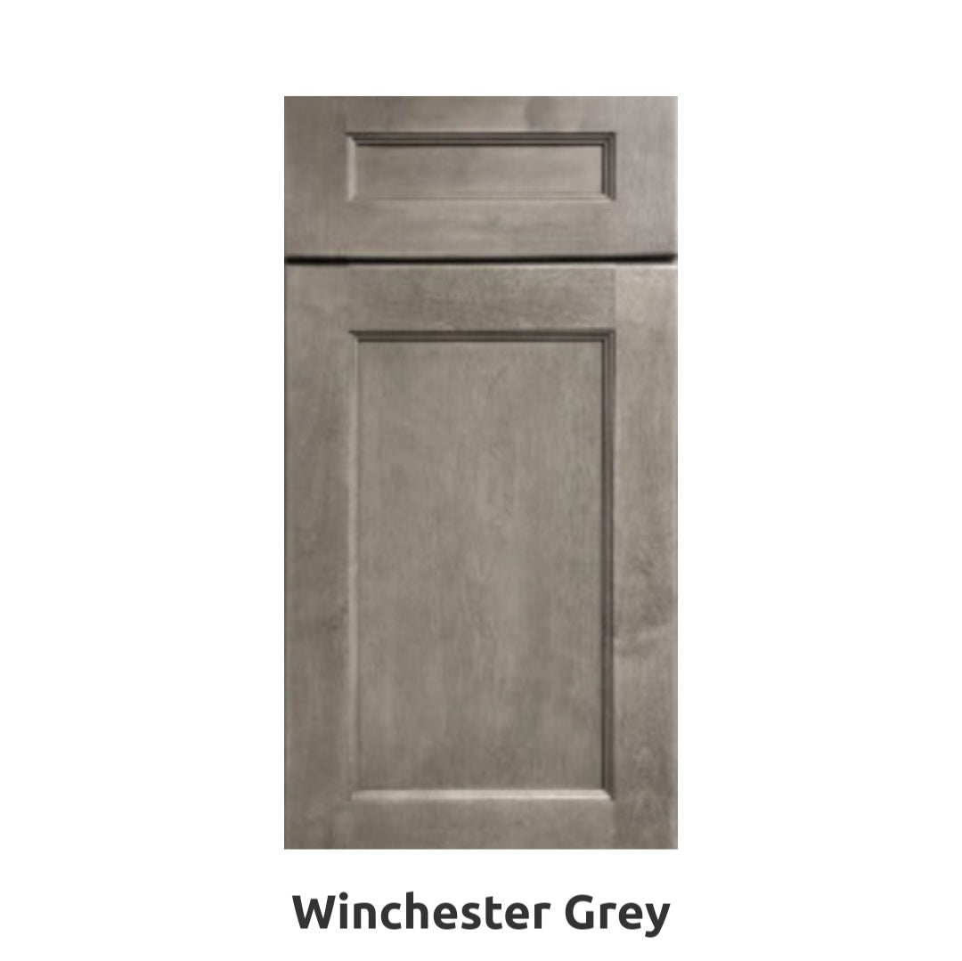 36 Inch Sink Base Kitchen Cabinet Winchester Gray