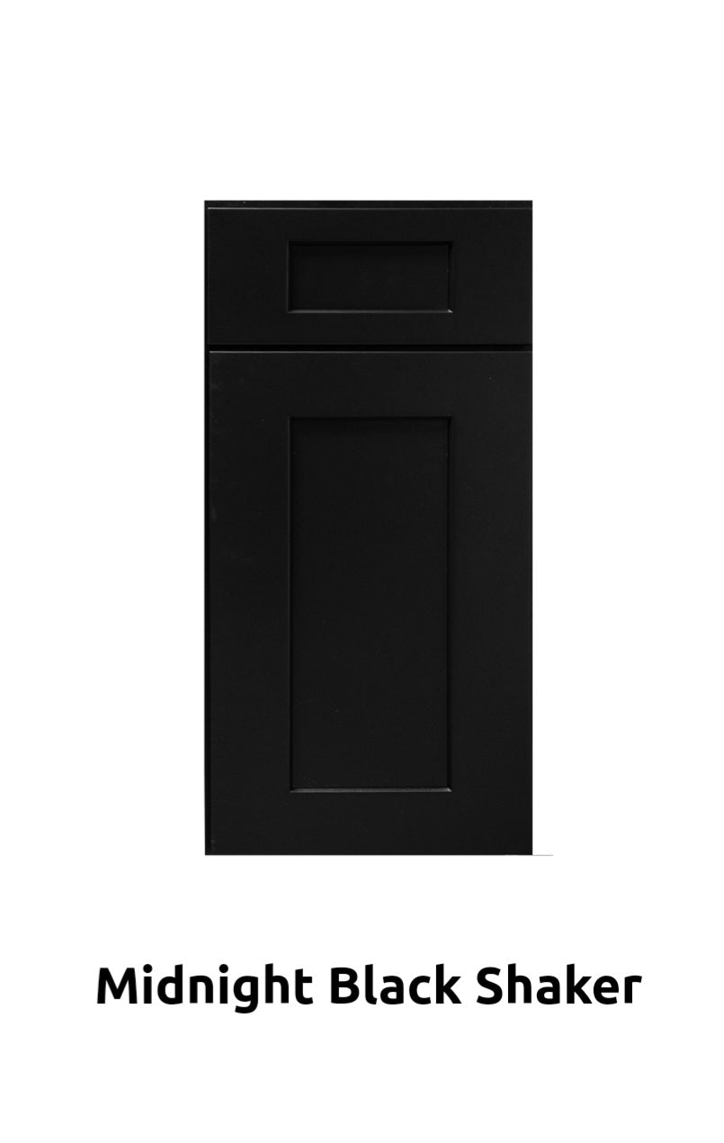 33 Inch Sink Base Kitchen Cabinet Midnight Black Shaker