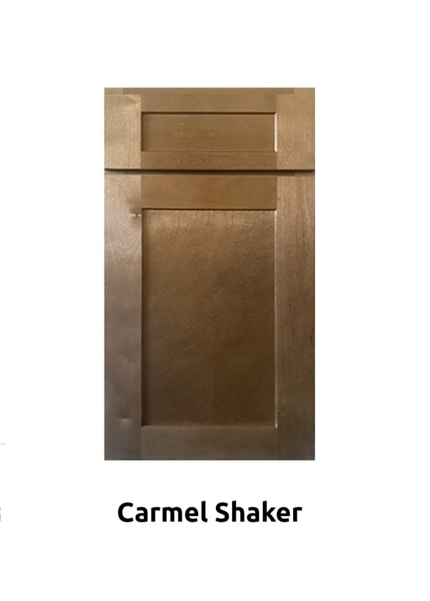 9-21x36 Inch Upper Kitchen Cabinet Carmel Shaker