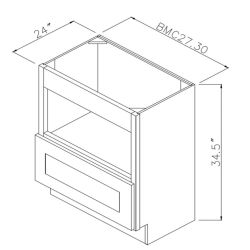 West Point Grey | 30" | Base Microwave Cabinet