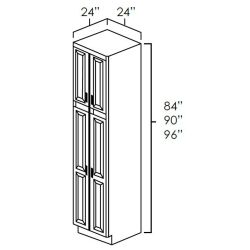 Hickory Shaker | 24" x 96" | Utility Cabinet