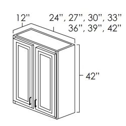 24-42x42 Inch Upper Kitchen Cabinet Fresh Sage