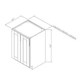 West Point Grey | 18" x 54" | Bottom Cabinet for Split Pantries